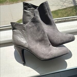 Gray Ankle Boots